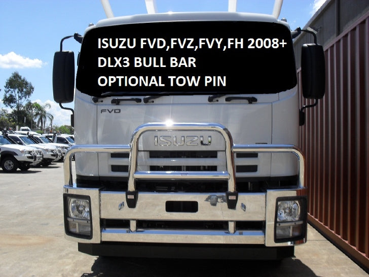 ECB Deluxe 3 Bullbar with Towpin for  ISUZU FV (FH) EURO 5 (01/2011 to Current )