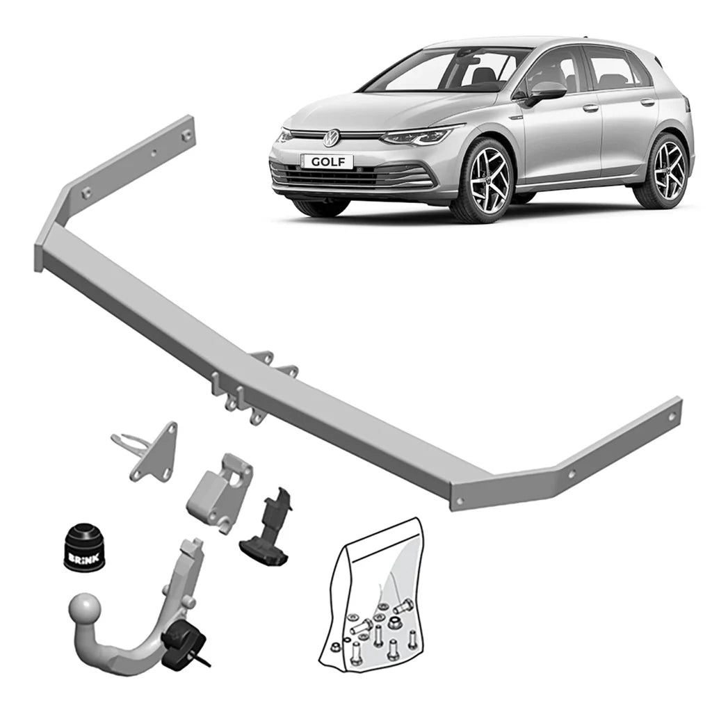 BRINK European Towbar for Audi A3 (07/2008 - 08/2012), Volkswagen Golf (10/2008 - on), Volkswagen Golf (02/2009 - 07/2010)