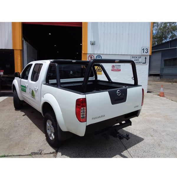 All Bars (Black) Front & Rear Ladder Rack to suit Nissan Navara D40 ...