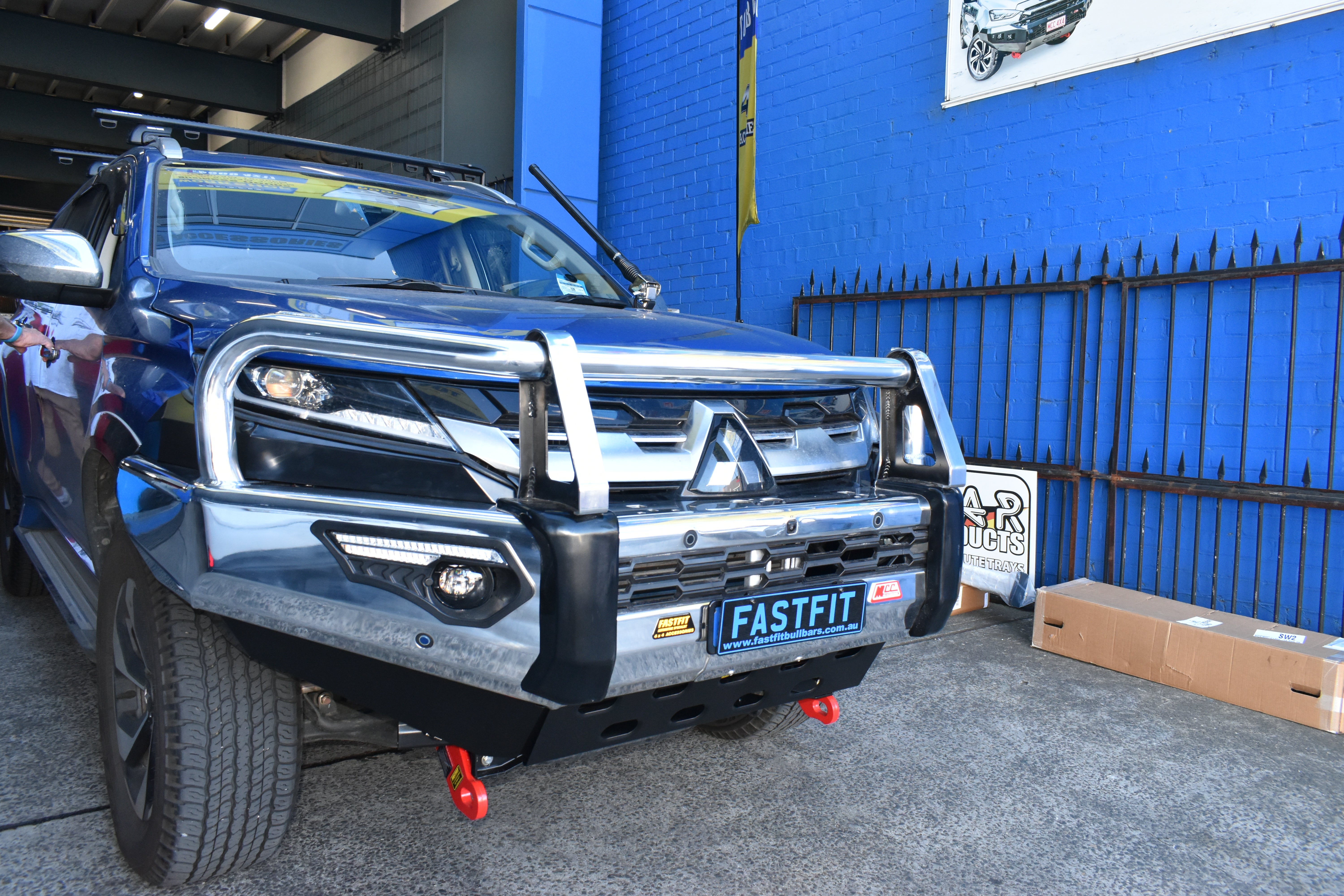 Pajero Sport QF QG 2020-On 808-02A Alloy Phoenix Bull Bar A-Frame Package