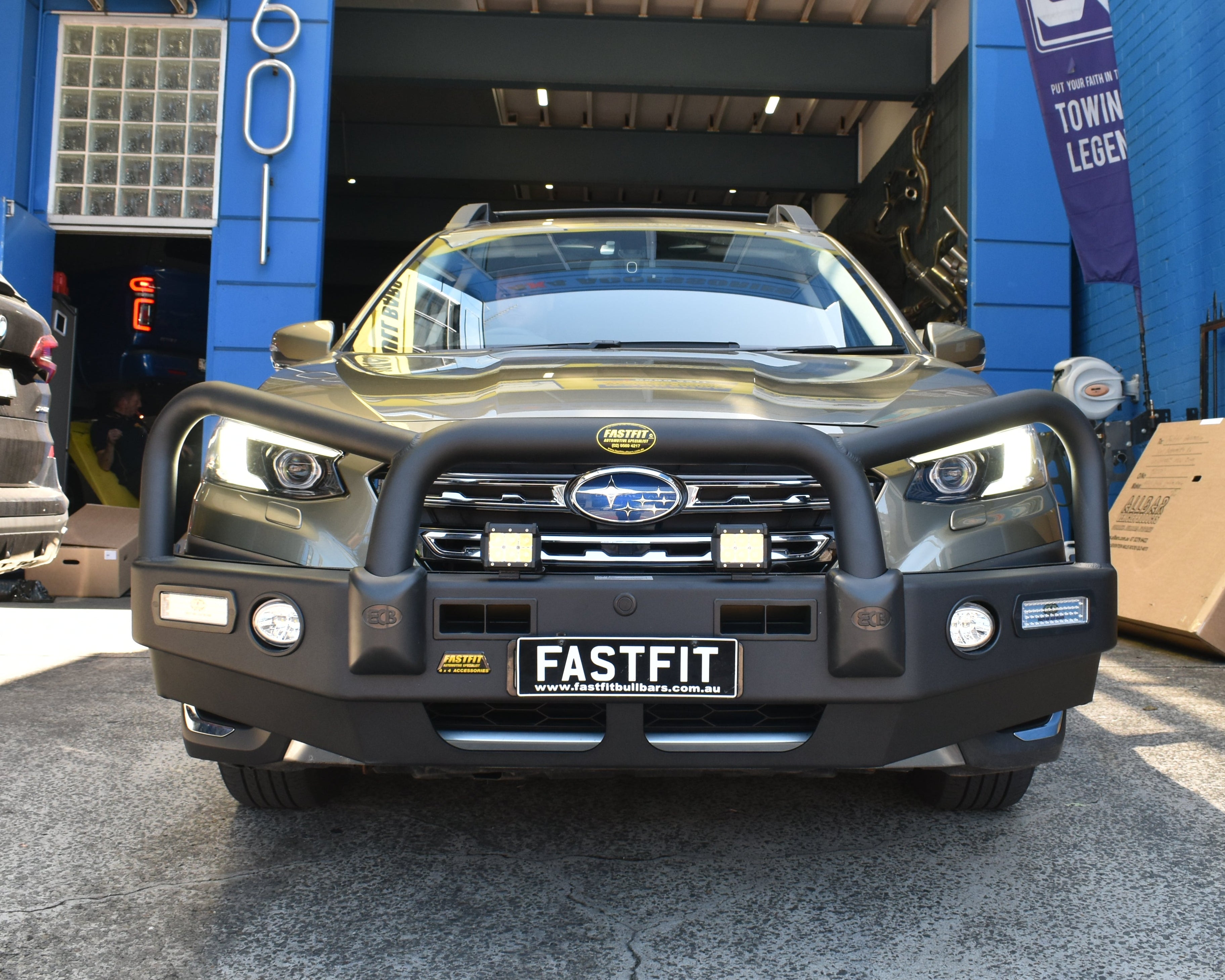 ECB BULLBAR (BLACK) TO SUIT SUBARU OUTBACK 12/2020-ON