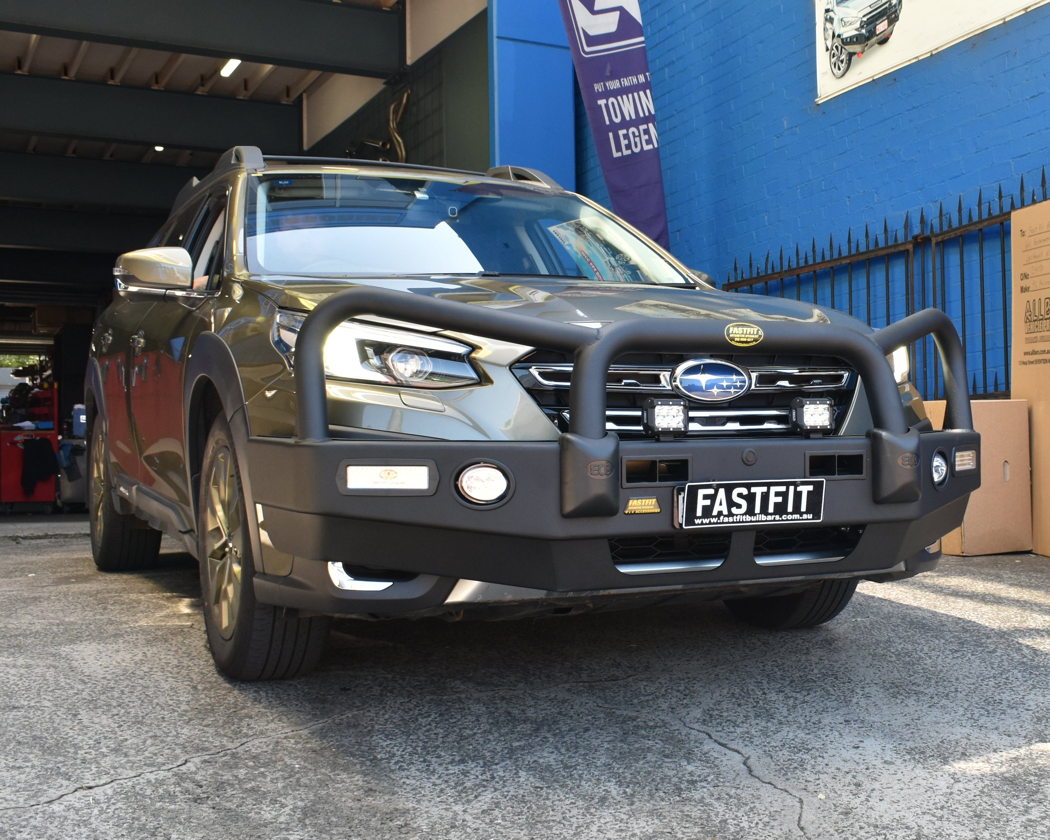 ECB BULLBAR (BLACK) TO SUIT SUBARU OUTBACK 12/2020-ON