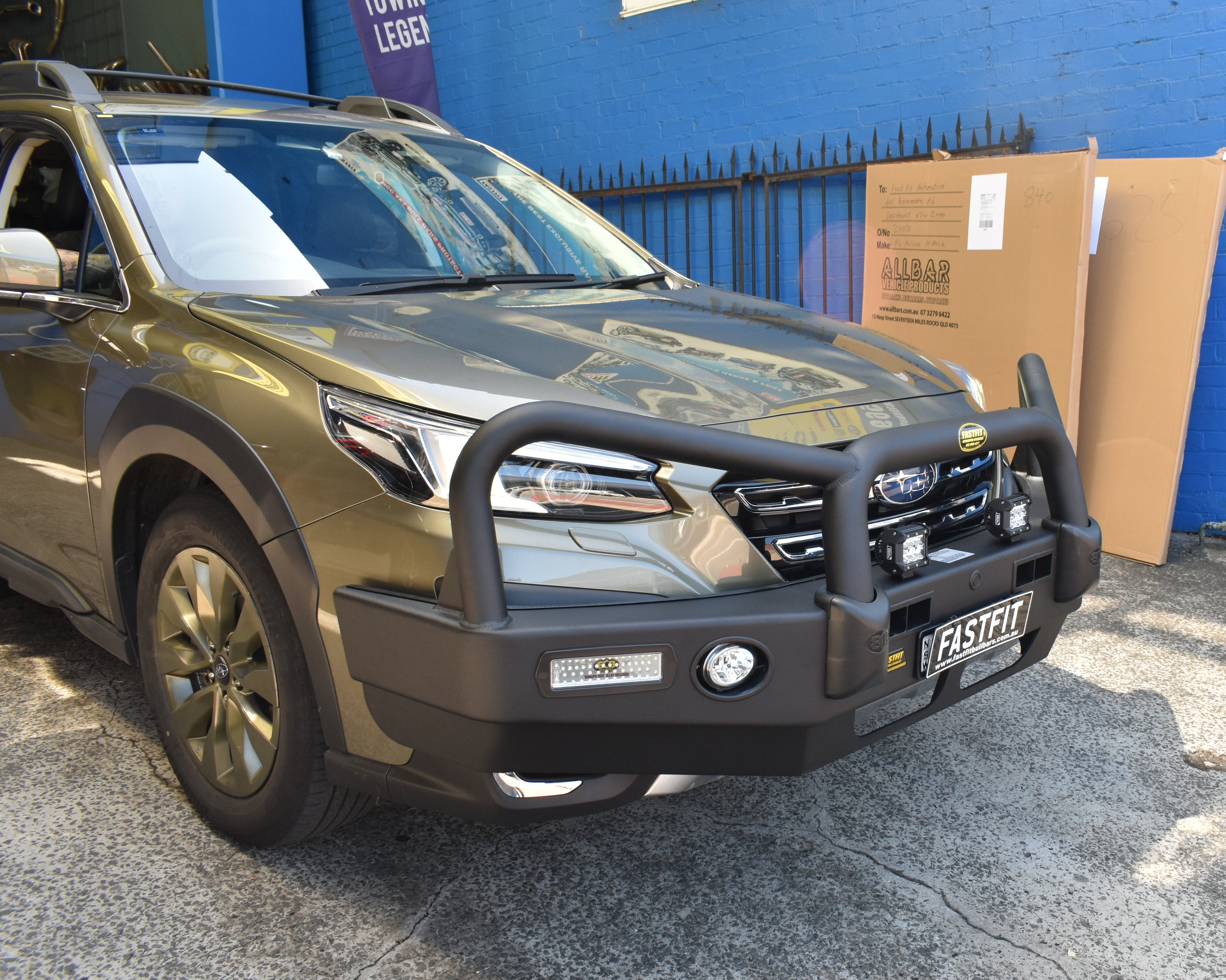 ECB BULLBAR (BLACK) TO SUIT SUBARU OUTBACK 12/2020-ON