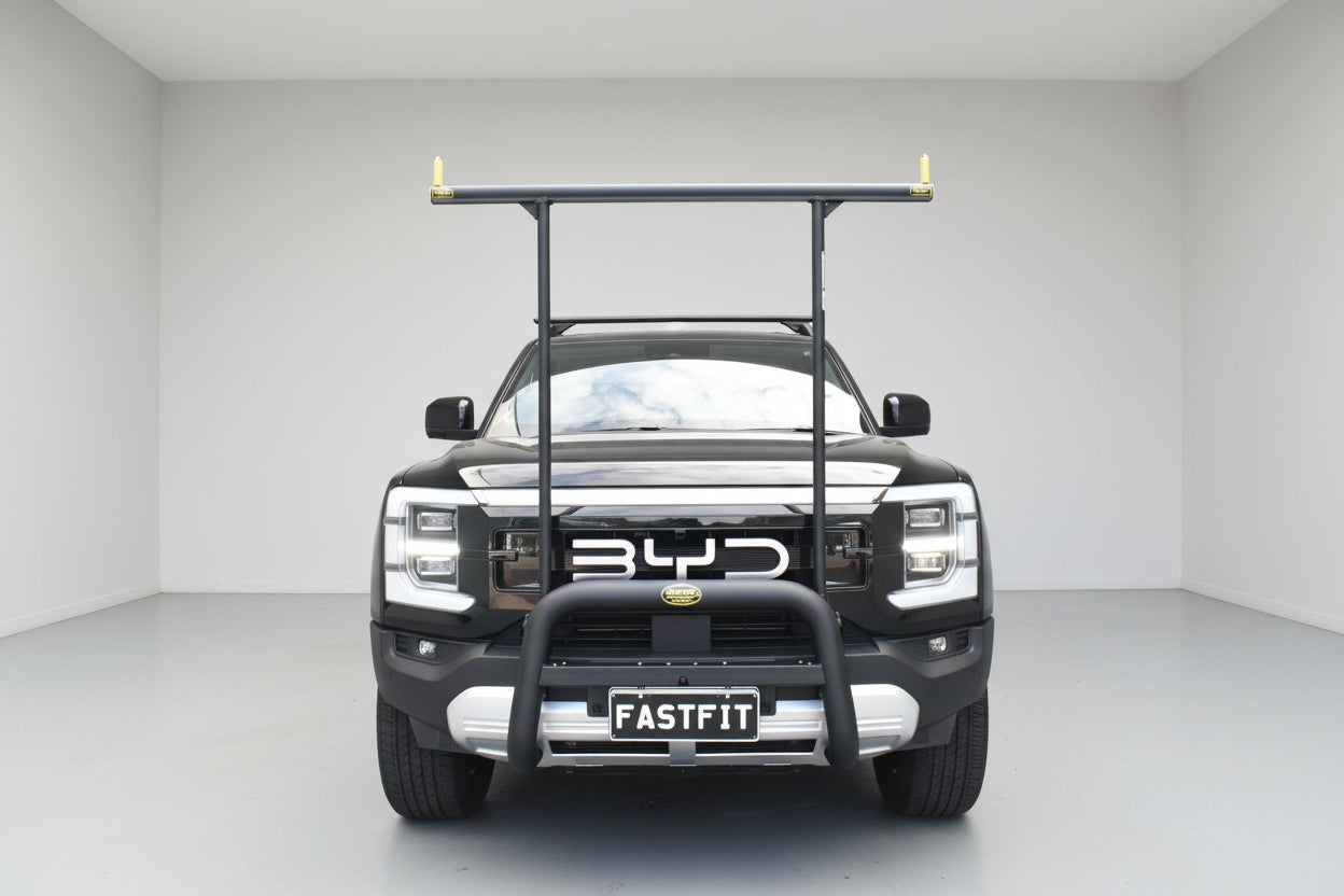 ALL BARS Nudge Bar (Black) & H-Rack to suit BYD Shark 6