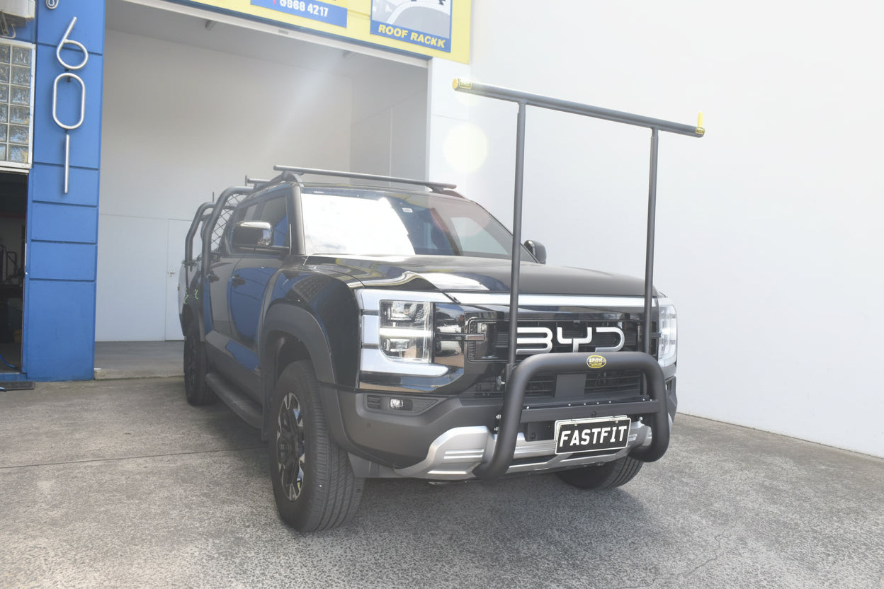 ALL BARS Nudge Bar (Black) & H-Rack to suit BYD Shark 6