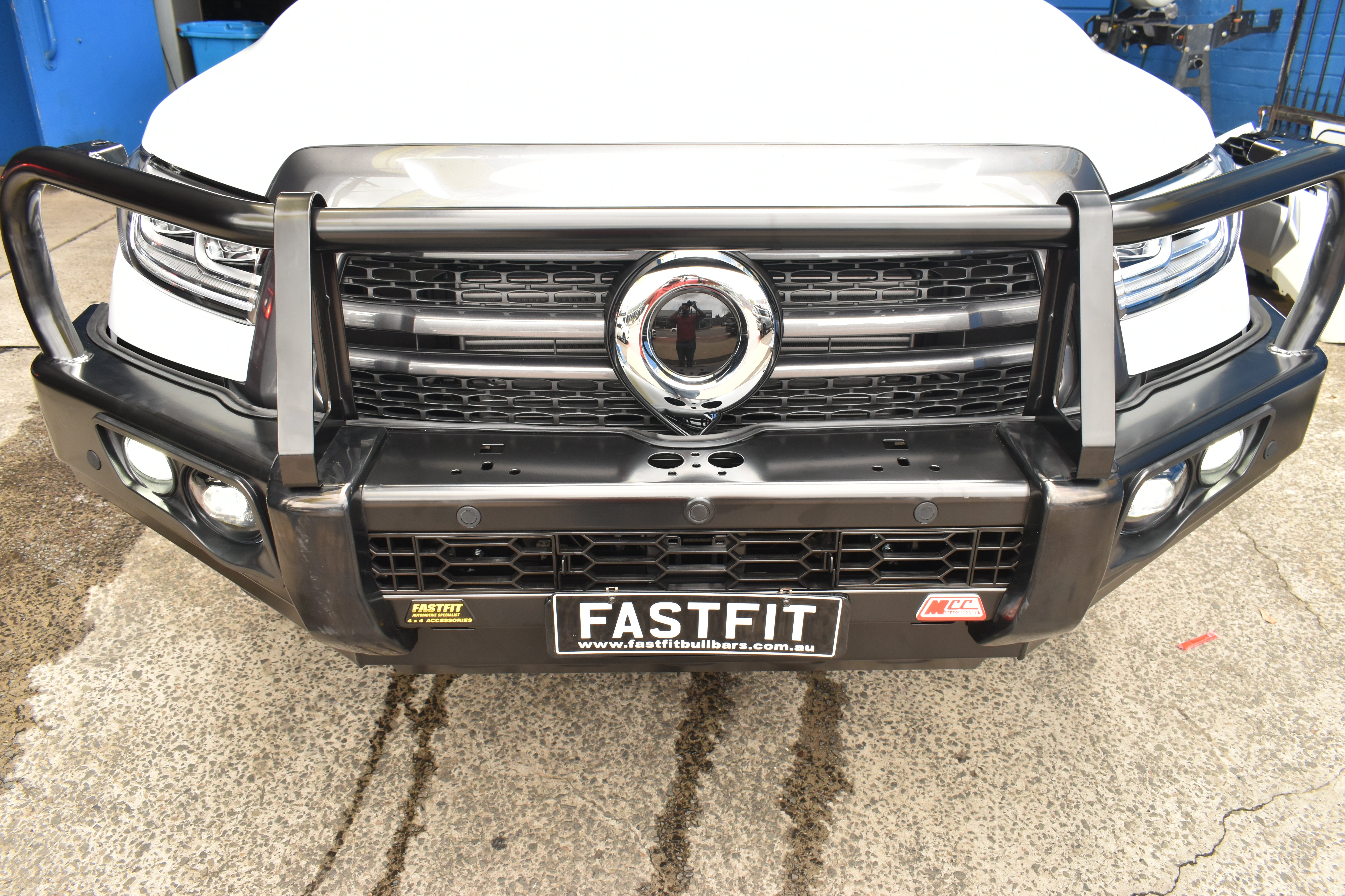 MCC 707-02 Falcon Bull Bar Black A-Frame Package (LED Foglight) TO SUIT Great Wall Cannon 2025-On Facelift 2025-ON