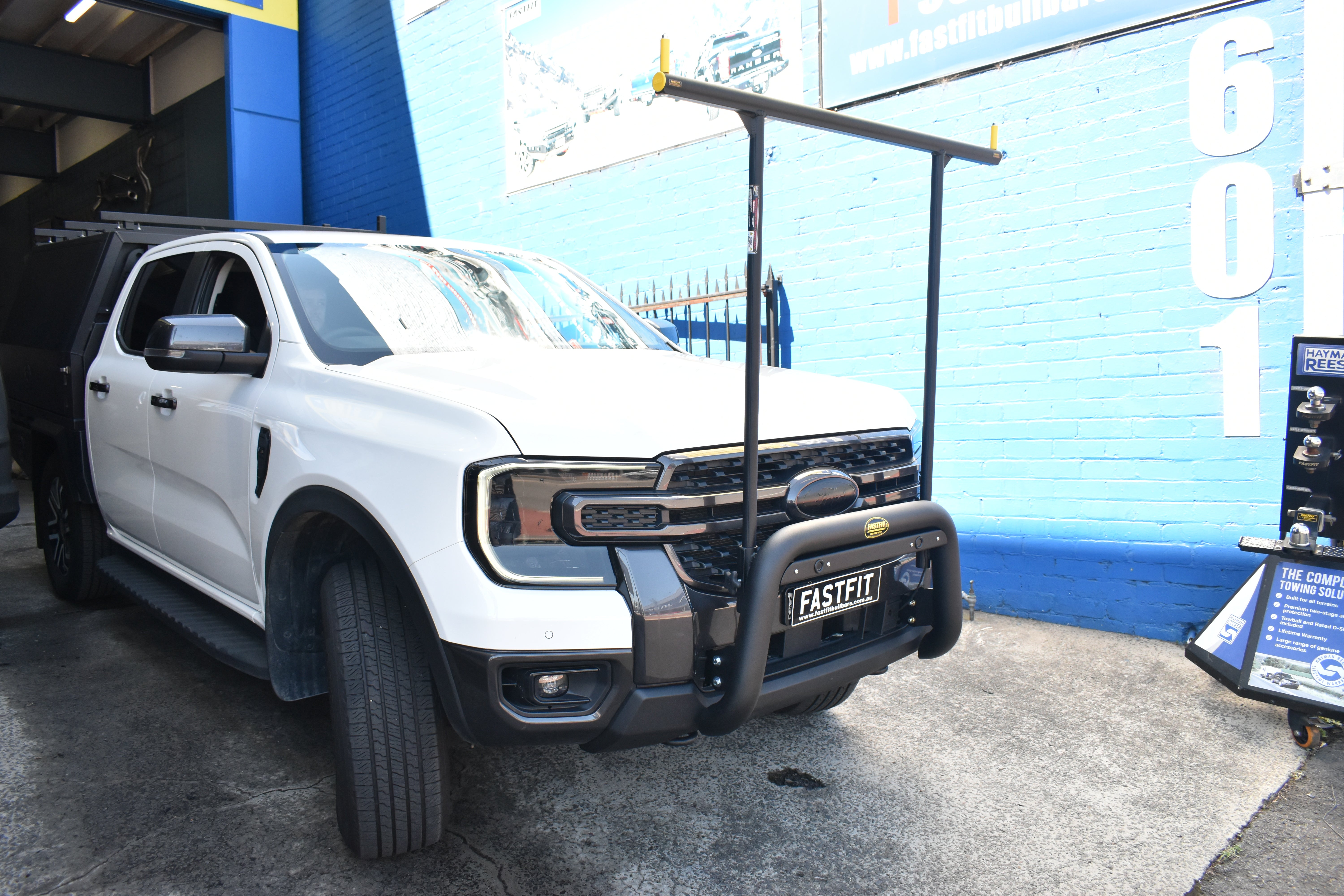Fastfit Nudge Bars & H-Rack (Black) to suit Ford Ranger Next Gen 2022-On