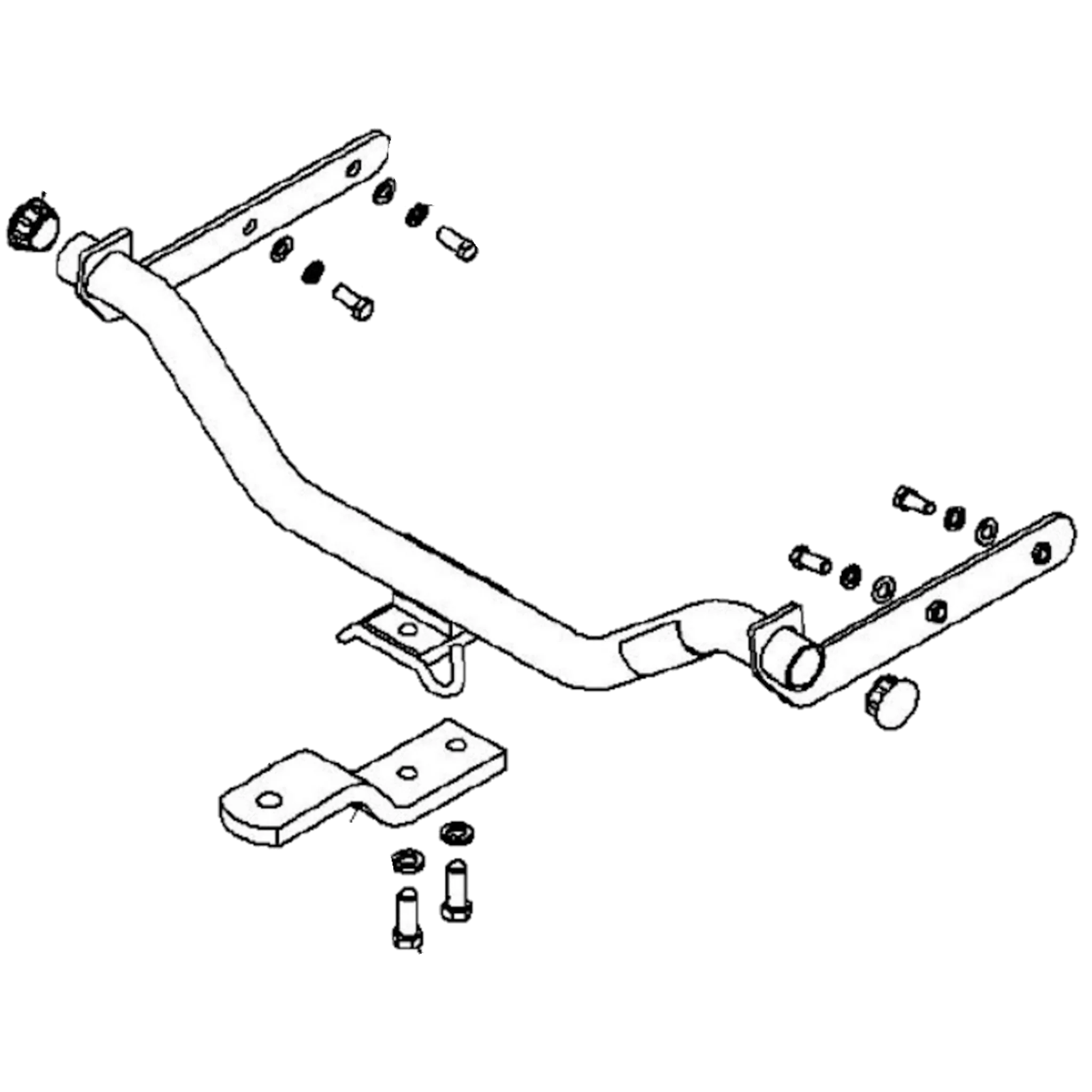 TRAILBOSS TowBar to suit FORD FOCUS 3 & 5D HATCH (NOT XR4/XR5) 09/02-04/05