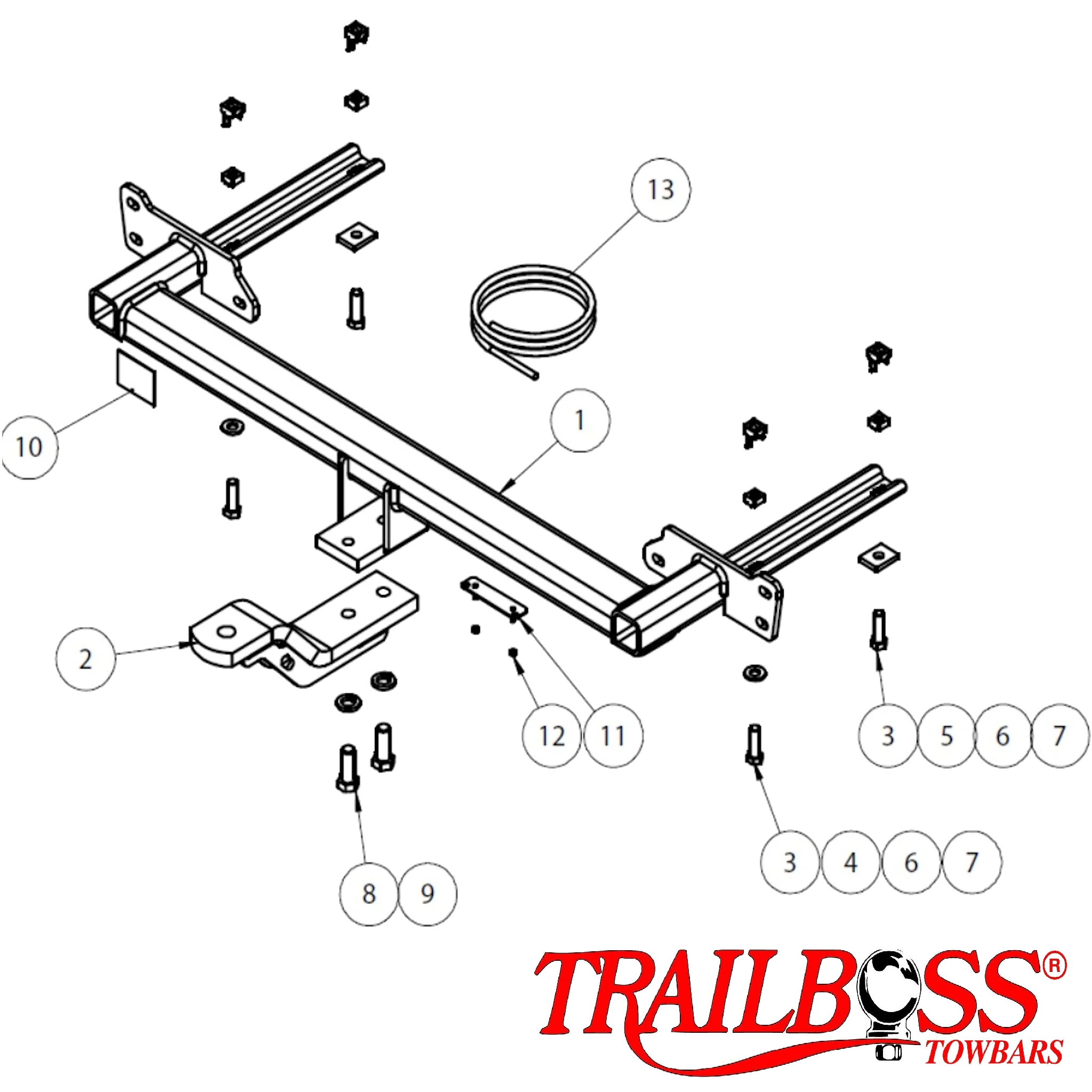 TrailBoss Towbar to suit HOLDEN CRUZE JH SERIES 2 WAGON 04/2013-ON