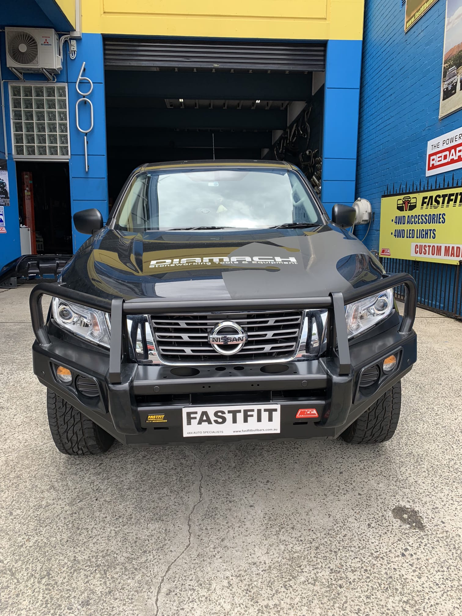 MCC 707-02 Falcon Bull Bar Black A-Frame Package (No Foglight) TO SUIT NISSAN NAVARA D23 2015-ON