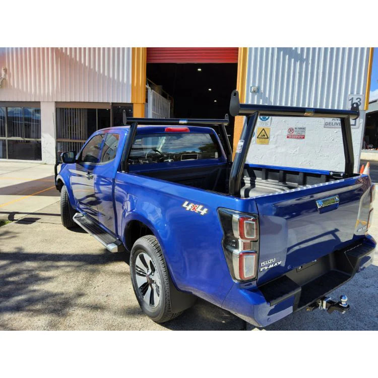 ALL BARS REAR ONLY (BLACK) LADDER RACK TO SUIT ISUZU DMAX 2021-ON