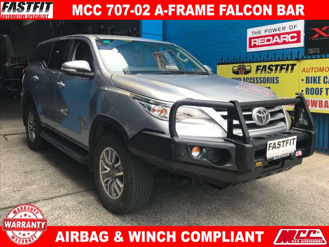 BULLBAR OFF ROAD PACKAGE TO SUIT ON TOYOTA FORTUNER 2015-2020