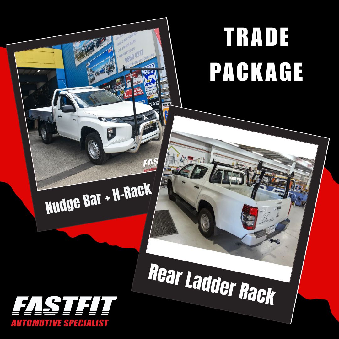 TRADE PACKAGE (BLACK REAR LADDER RACK) TO SUIT MITSUBISH TIRTON MR