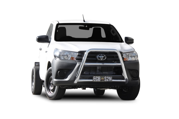ECB SERIES 2 NUDGE BAR (BLACK) TO SUIT TOYOTA HILUX (WORKMATE, SR & SR5- WIDE & NARROW CAB) 05/2019-07/2021