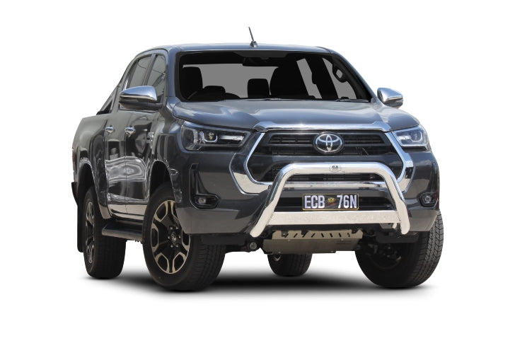 ECB NUDGE BAR (BLACK) TO SUIT TOYOTA HILUX (SR, SR5 & WORKMATE-WIDE CAB) 08/2021-02/2024