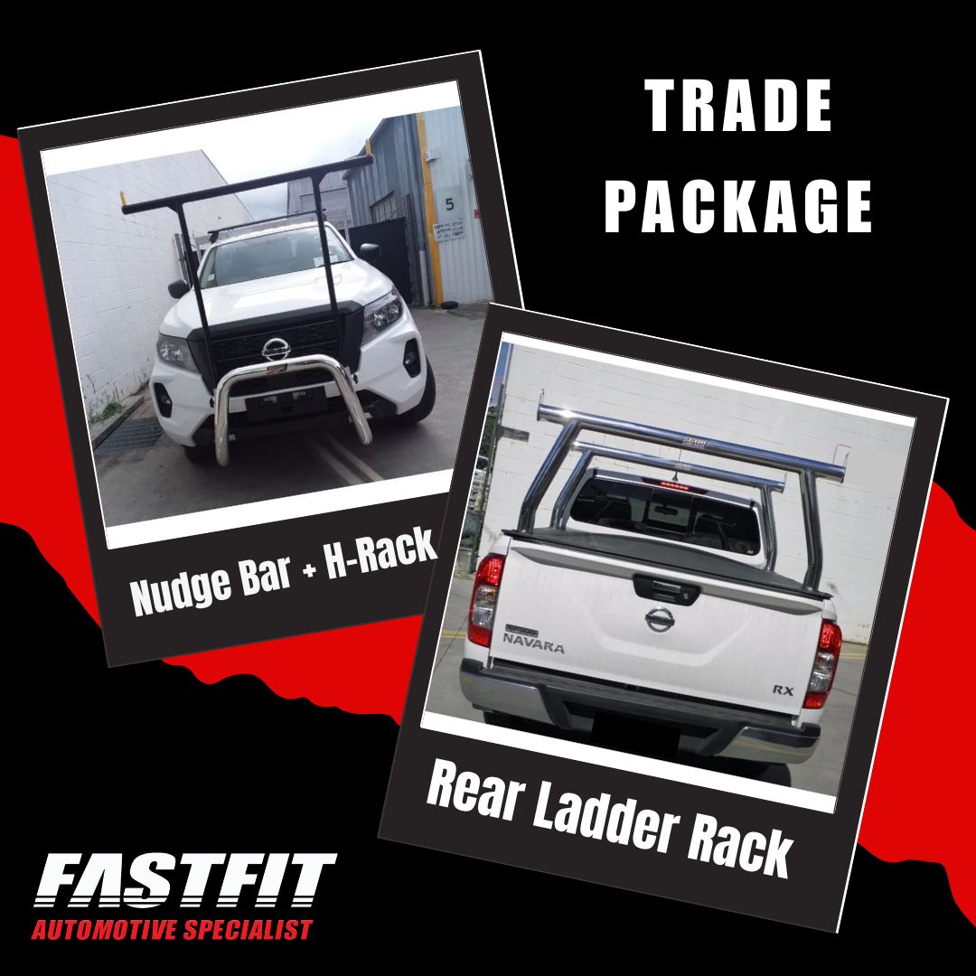 TRADE PACKAGE (ALLOY REAR LADDER RACK) TO SUIT NISSAN NAVARA 2020-ON
