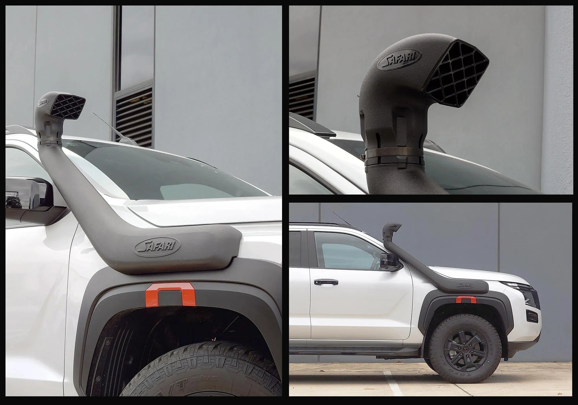 Safari V-Spec Snorkel for Mitsubishi MY26 Nissan Navara D27 2.4L Bi-Turbo Diesel engine
