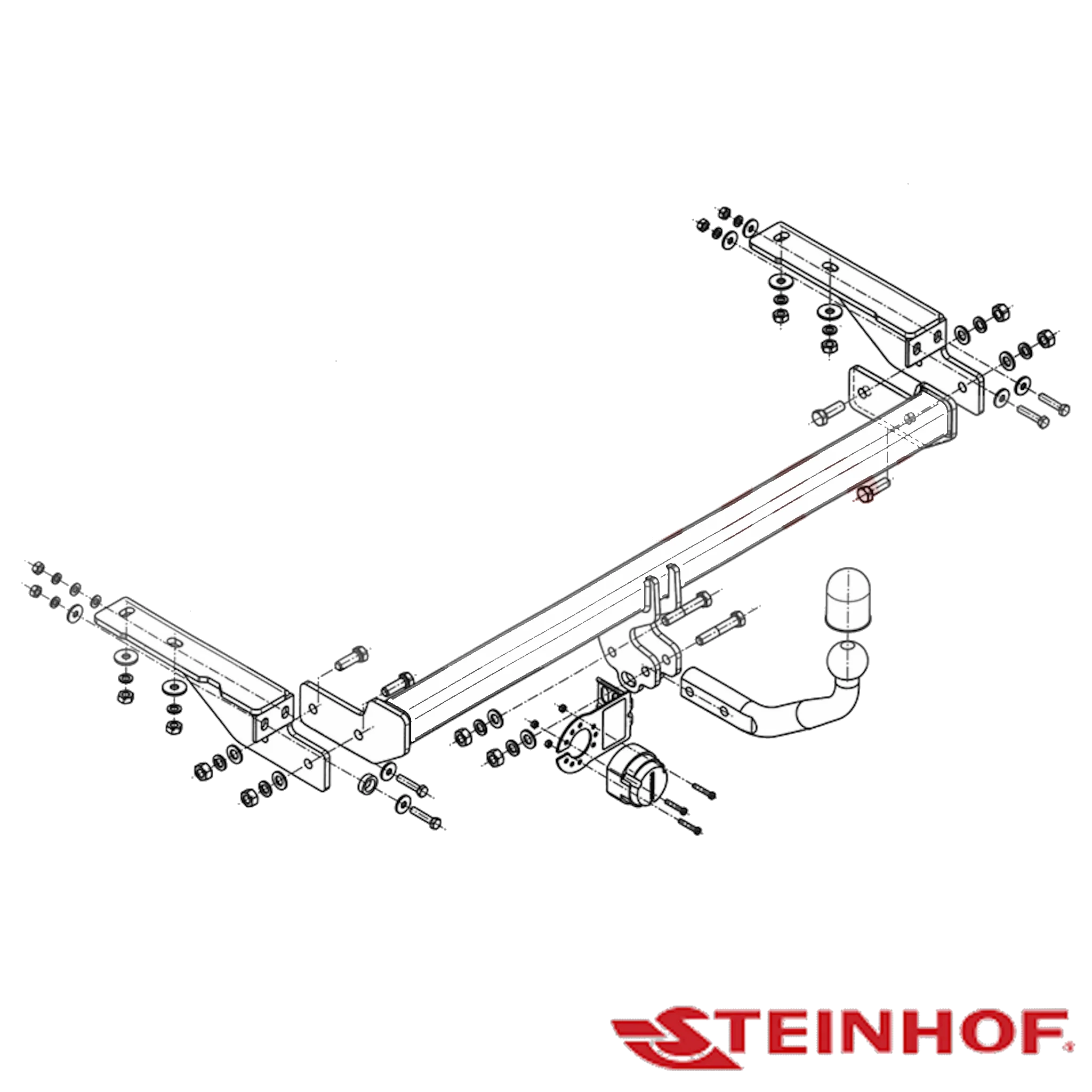 Steinhof European Towbar to suit Peugeot 308 Hatch 02/2011 - 01/2014 (Facelift Model)