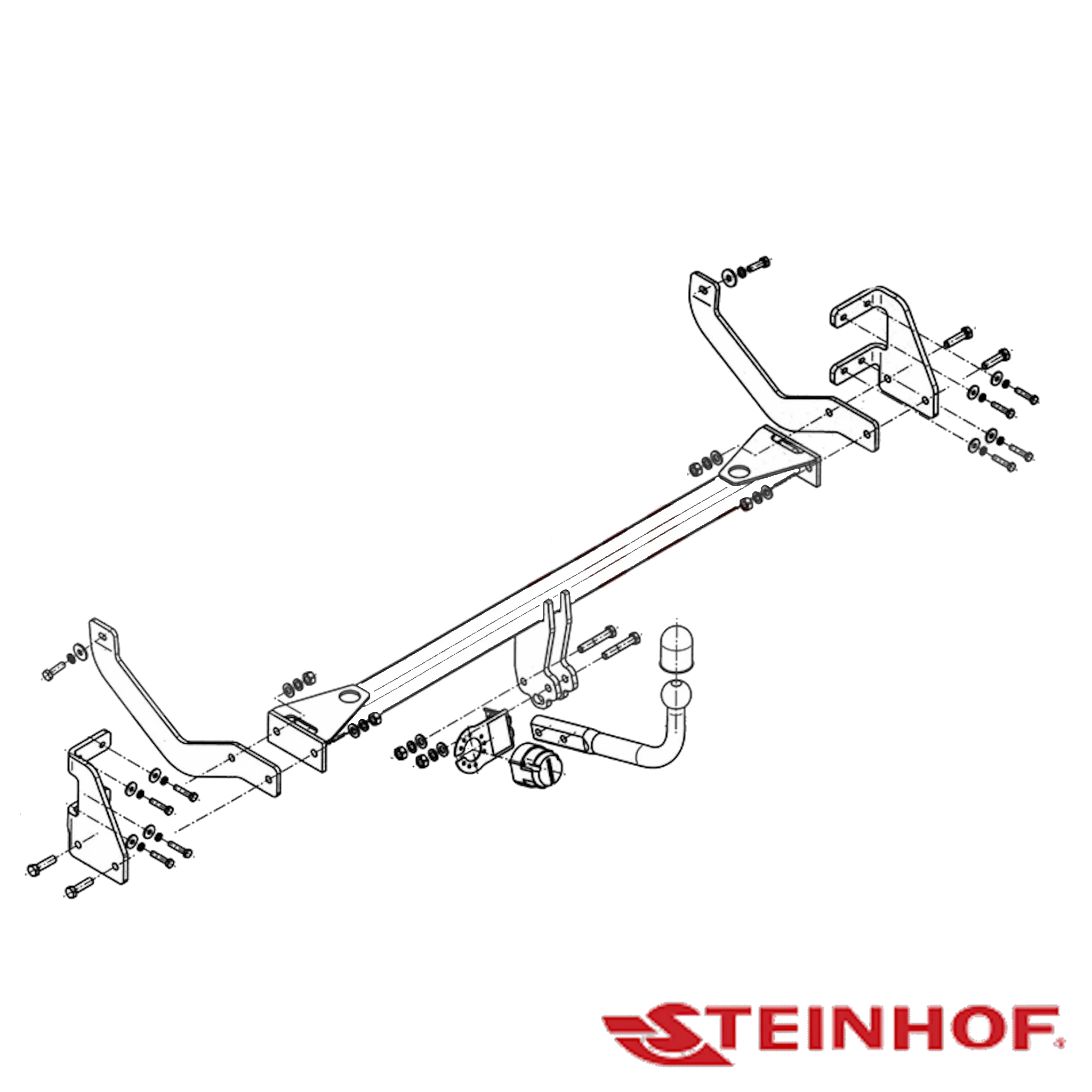 Steinhof European Towbar to suit Peugeot 508 Sedan 07/2011 - 05/2014 (Not GT or 2.2 Diesel)