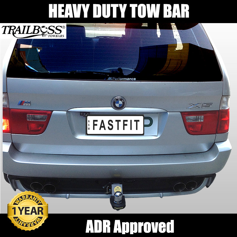 TrailBoss Heavy Duty Tow Bar To Suit BMW X5 SERIES E53 4X4 Wagon - 04/2001-04/2007