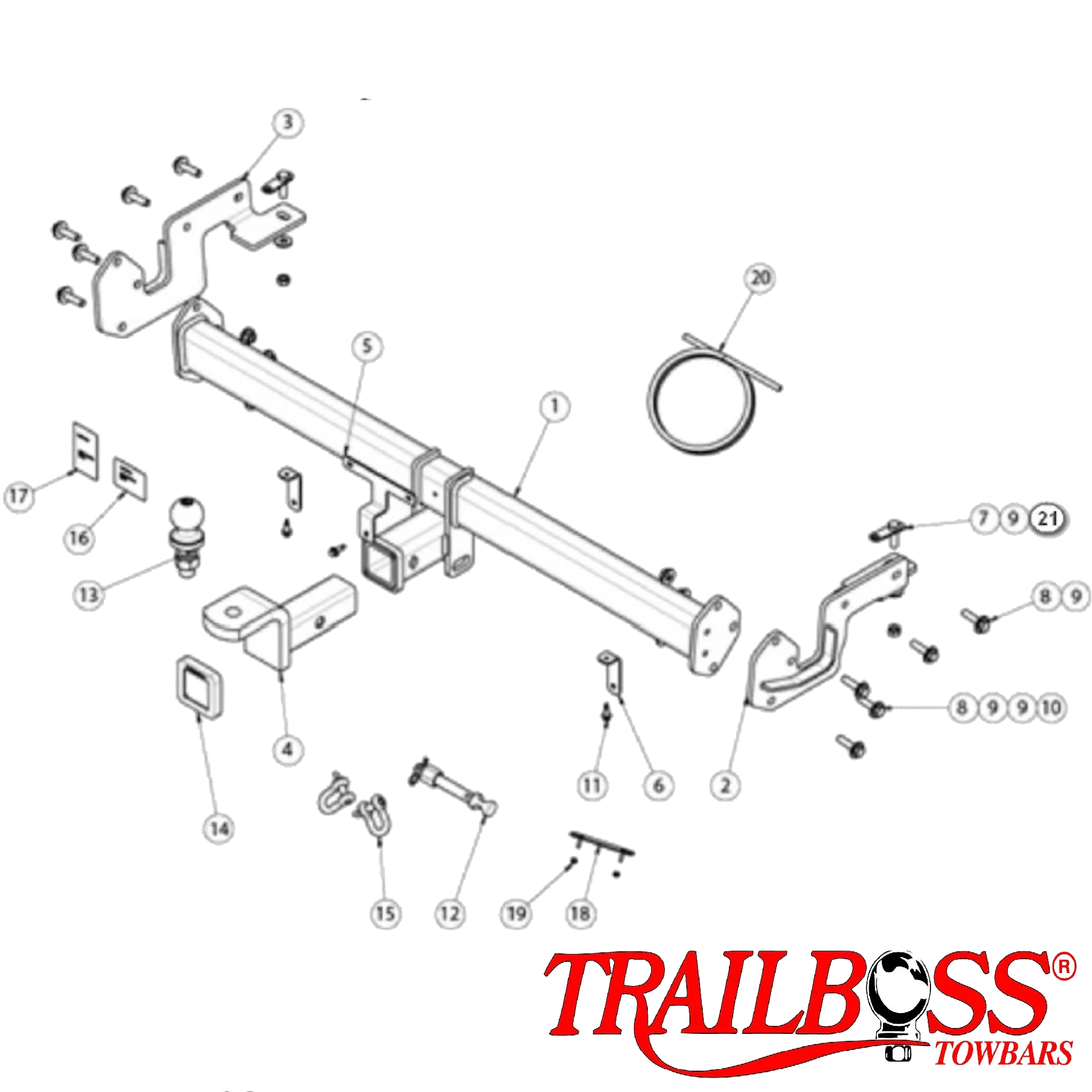 TrailBoss Towbar to suit HYUNDAI VENUE QX SUV 07/2019-ON