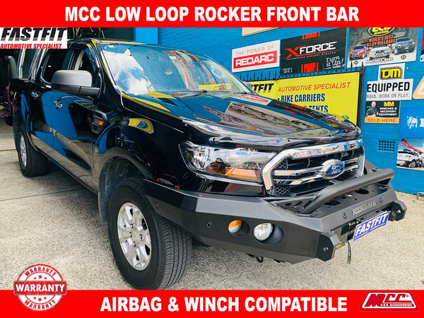 Px Ranger Raptor Front Bar MCC 078-01 Single Low Loop Rocker Front Bar to suit Ford Ranger PX 2 ...