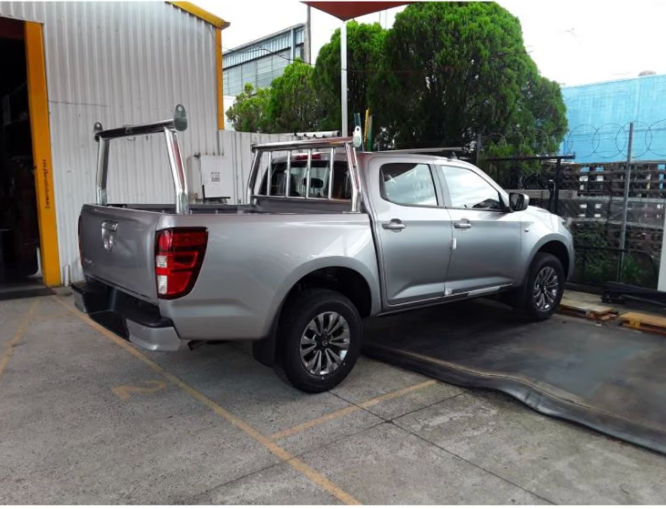 ALL BARS REAR LADDER RACK ONLY (POLISHED ALLOY) TO SUIT MAZDA BT50 2021-2026