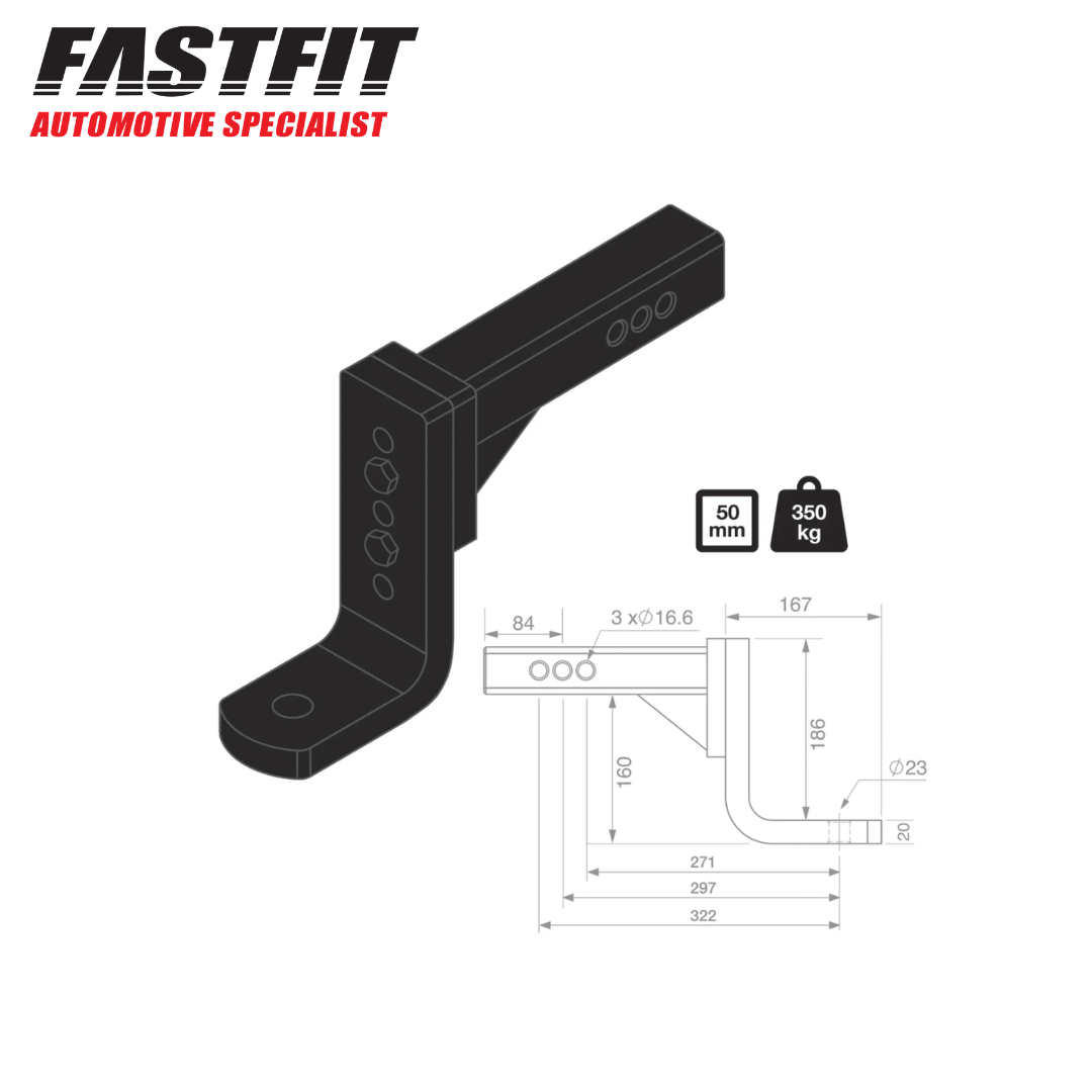 Short Shank Extra Heavy Duty Adjustable Ballmount Rated To 4000kg 12 Stages (3)