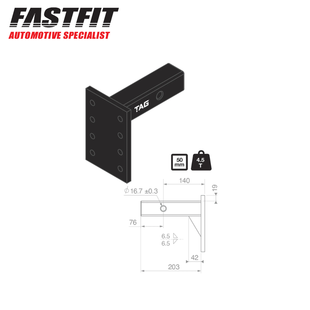 Short Shank Extra Heavy Duty Adjustable Ballmount Rated To 4000kg 12 Stages (3)