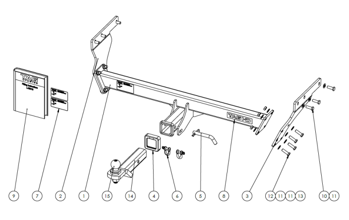 TAG Towbar Heavy Duty for Mitsubishi Outlander (06/2021 - ON)