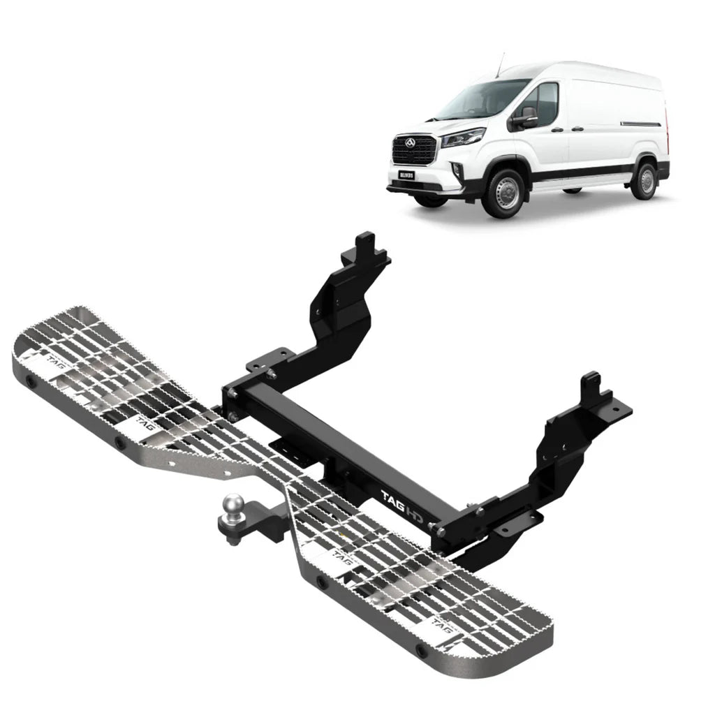 TAG Rear Step & Towbar for LDV Deliver 9 Van LWB models (07/2020 - on)