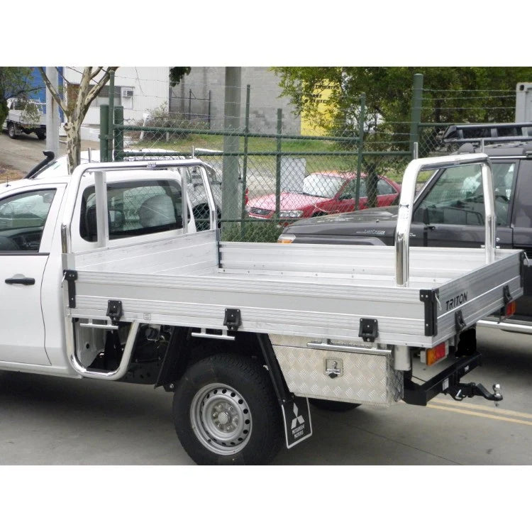 ALL BARS REAR LADDER RACK ONLY (POLISHED FINISH) TO SUIT MITSUBISHI TRITON MQ-TRAY