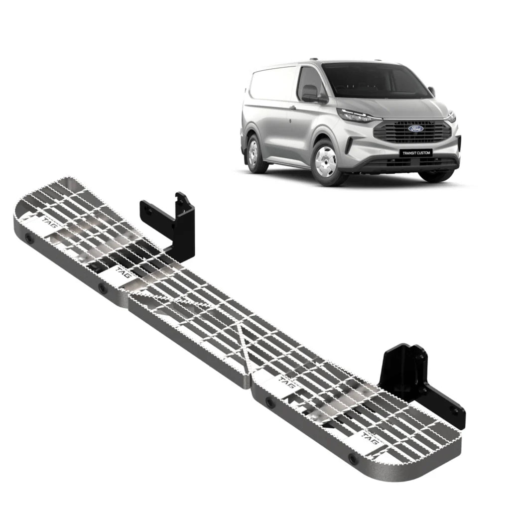 TAG Galvanised Rear Step ONLY for Ford Transit Custom (07/2023 - on), Tourneo (05/2024 - on)