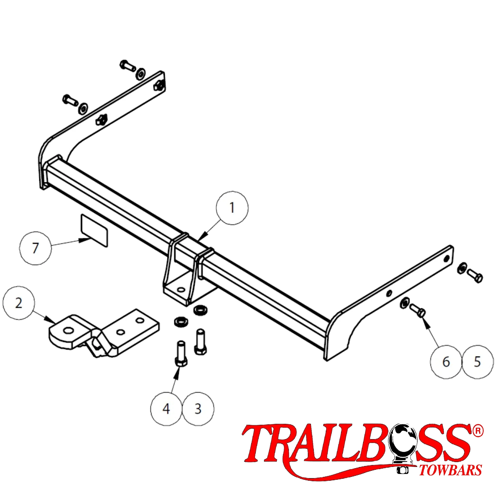 TrailBoss Towbar to suit VOLKSWAGEN POLO 6R HATCH MY13 05/2010-11/2017