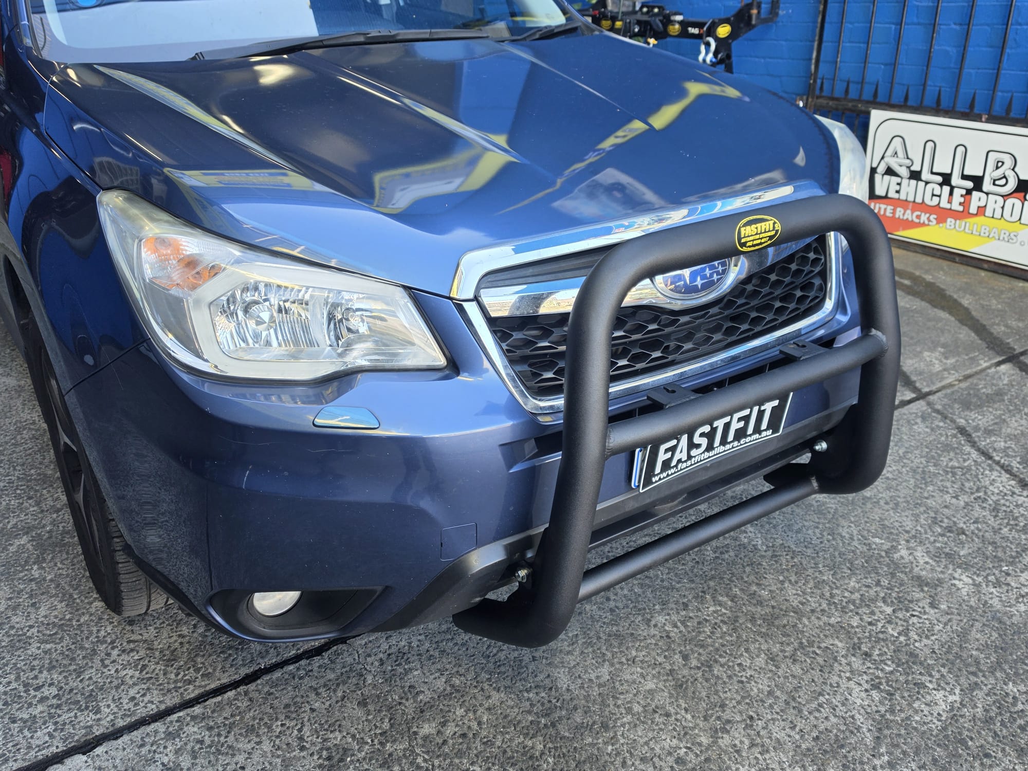 ECB 76MM Polished Alloy Nudge Bars Series 2 to suit SUBARU FORESTER (03/08 to 01/13)