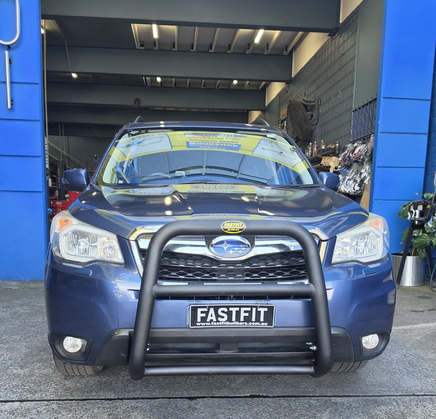 ECB 76MM Polished Alloy Nudge Bars Series 2 to suit SUBARU FORESTER (03/08 to 01/13)