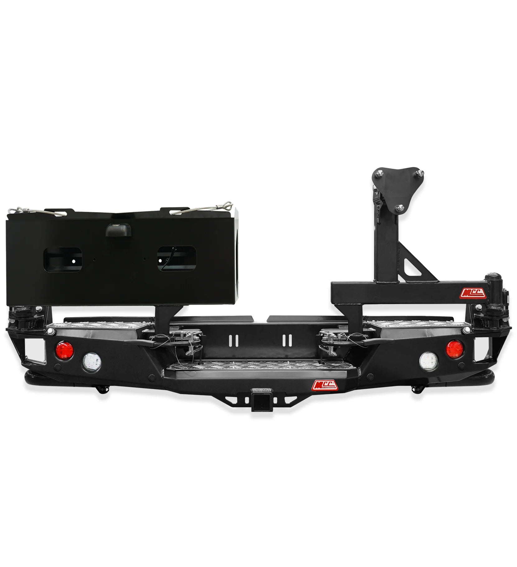 MCC 022-02 Rear Wheel Carrier Double Jerry Can Holder Package with Side Protection to suit Mazda BT50 TF 2021-On
