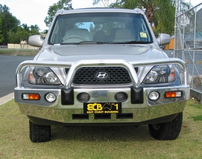 HYUNDAI TERRACAN Bullbar with Bumper Lights (11/01 to 06)