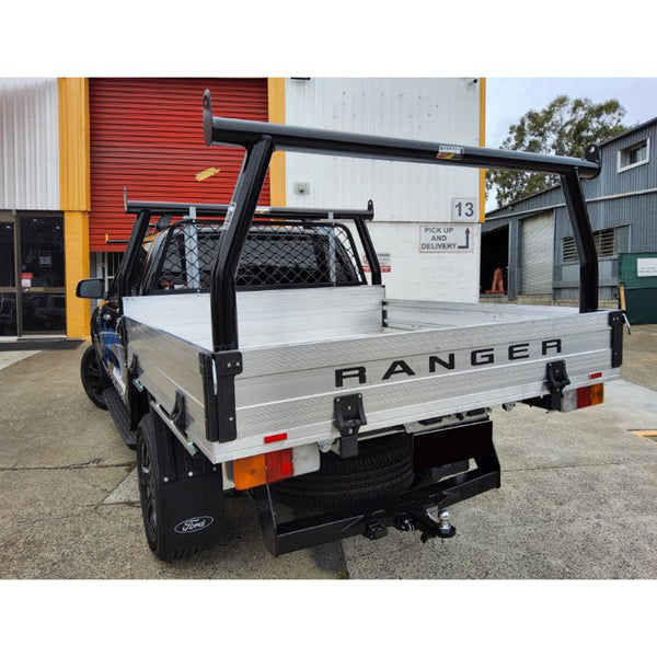 ALL BARS & RACKS Rear Ladder Rack (Black) for Ford Ranger 2022 Trayback ...