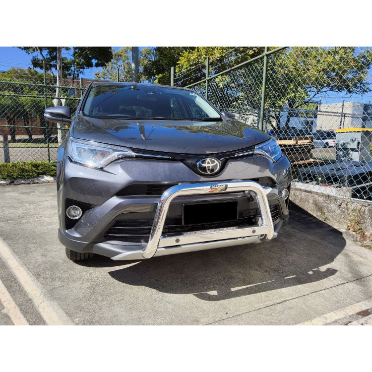 ALL BARS NUDGE BAR (POLISHED ALLOY) TO SUIT TOYOTA RAV4 WITH SENSORS 2019