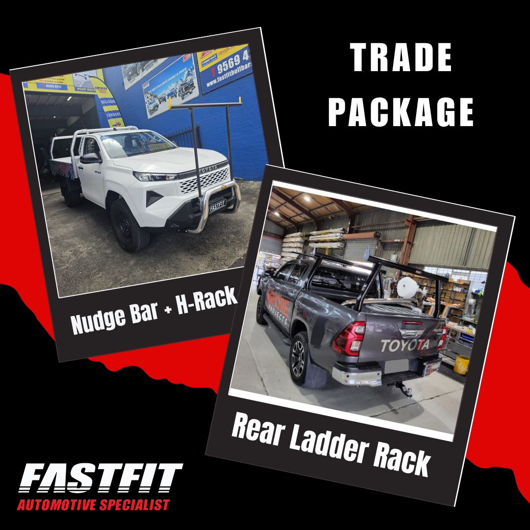 TRADE PACKAGE (BLACK LADDER RACK) FOR TOYOTA HILUX 2020-ON